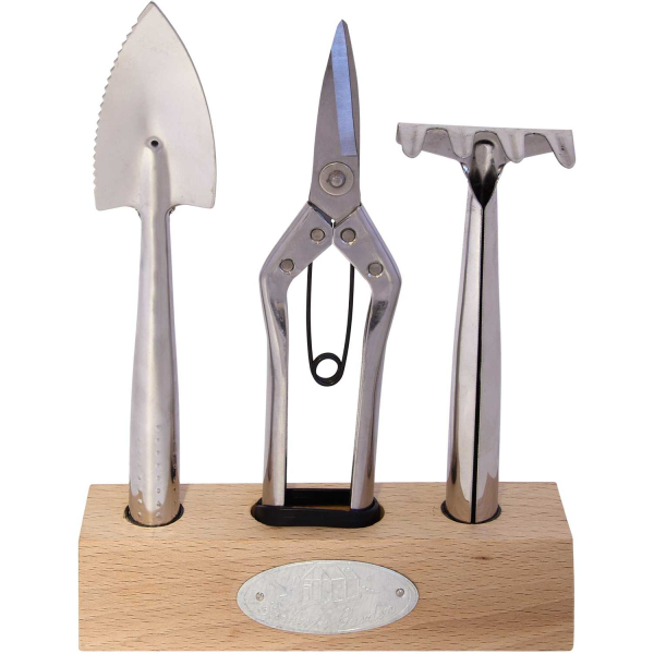 Outils de jardin d'intérieur en acier inoxydable