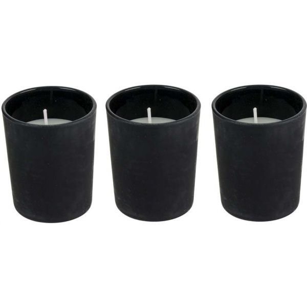 Pack 3 bougies ardoise senteur vanille Factory - CMP-0939