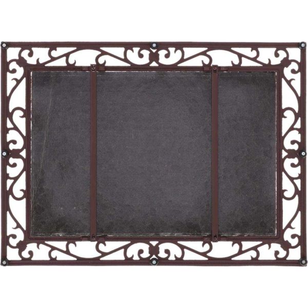 Paillasson antique en coco et fonte - ESS-0213