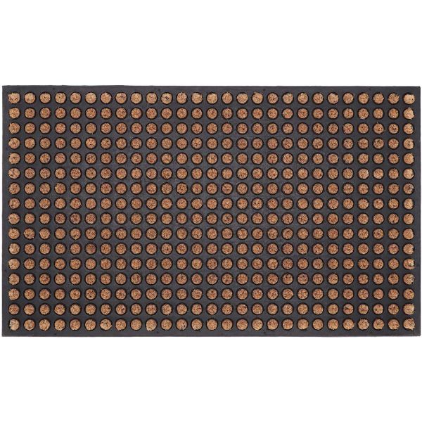 Paillasson en caoutchouc et coco 76 x 45,5 cm