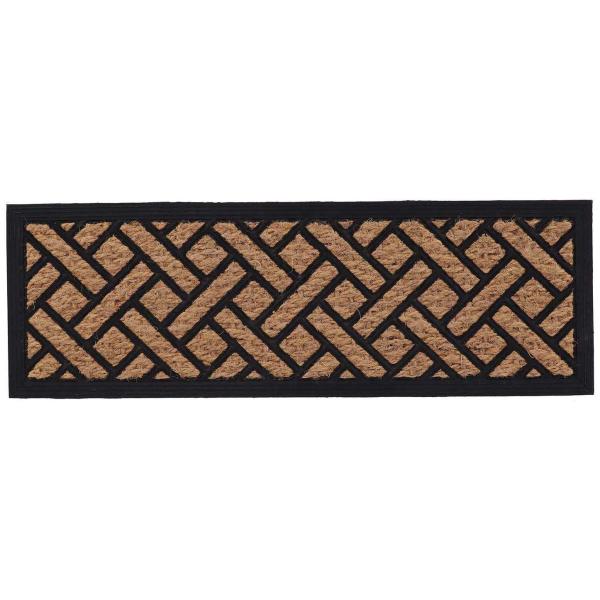 Paillasson caoutchouc et coco Tissage