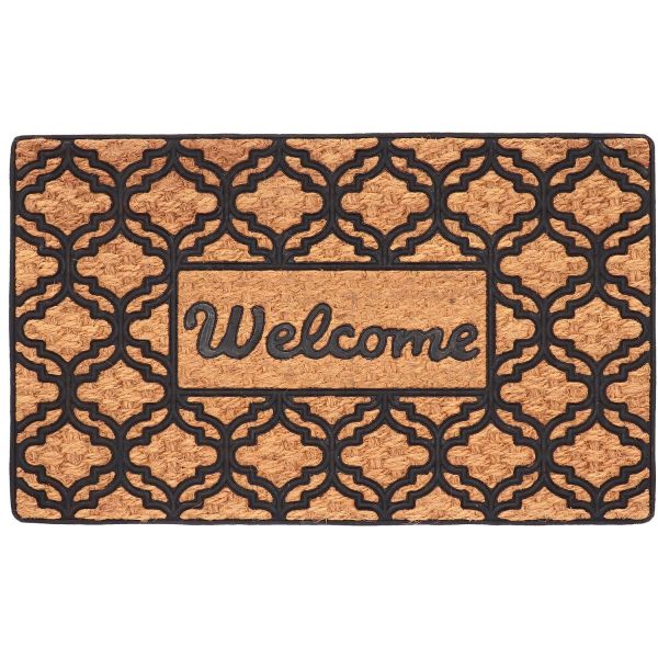 Paillasson en caoutchouc et coco Welcome