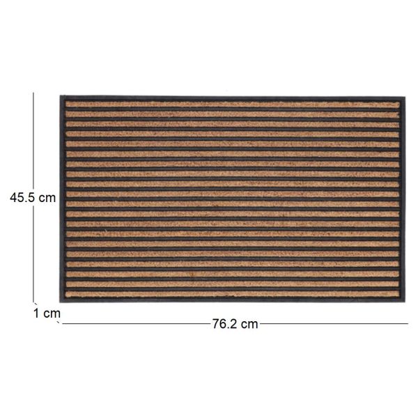 Paillasson en caoutchouc et coco 76 x 45,5 cm - 8,62