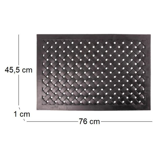 Paillasson en caoutchouc tressé - ESS-0697