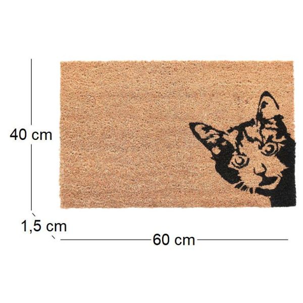 Paillasson en coco et PVC 60 x 40 cm - ESS-1146