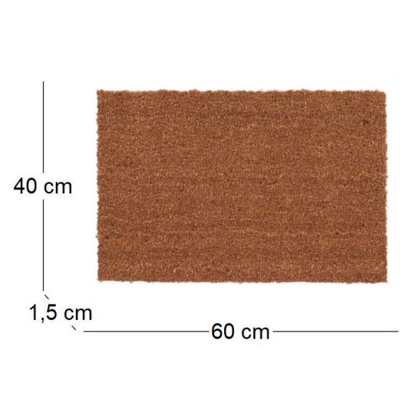 Paillasson en coco et PVC 60 x 40 cm - ESS-0558