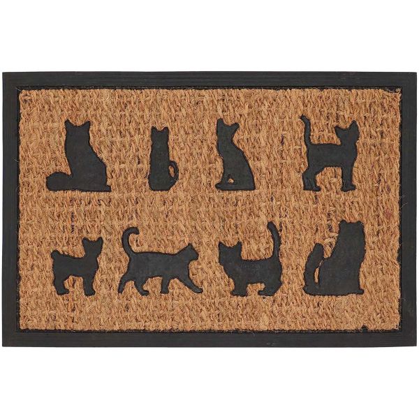 Paillasson coco et caoutchouc 60 x 40 cm