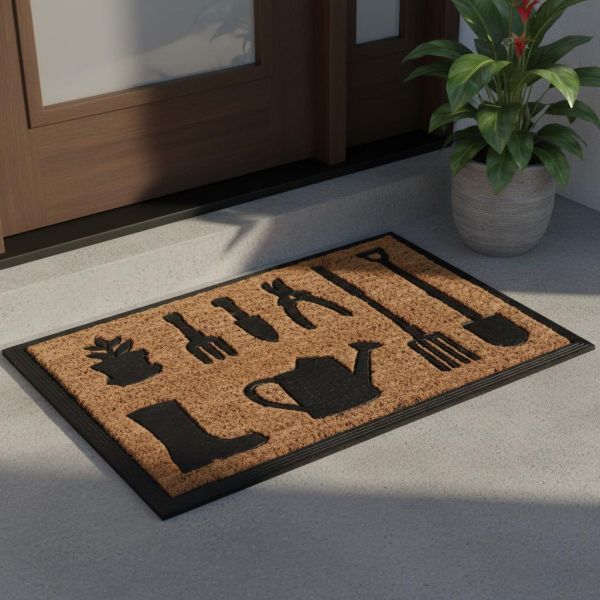 Paillasson coco et caoutchouc 60 x 40 cm - ESSCHERT DESIGN