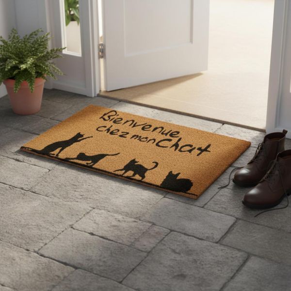 Paillasson coco intérieur extérieur 75 x 45 cm - AUBRY GASPARD