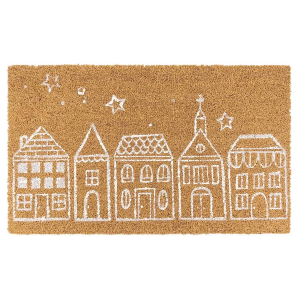 Paillasson coco intérieur extérieur 75 x 45 cm