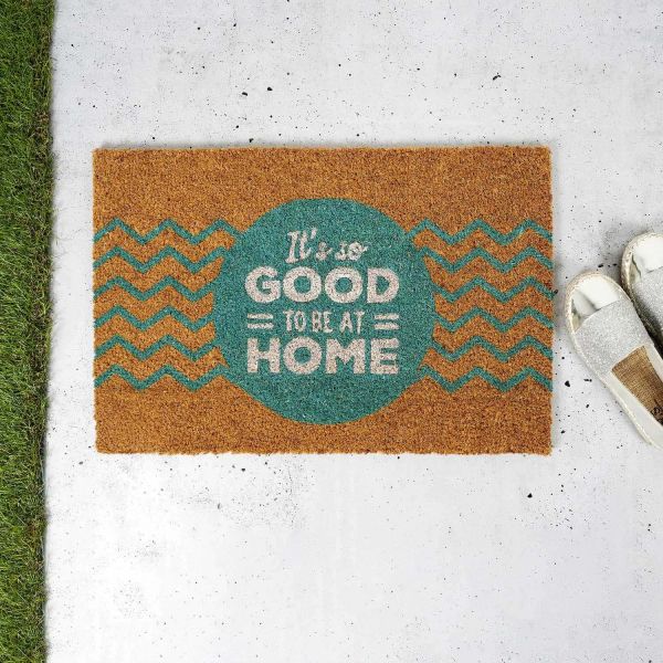 Paillasson fibre de coco avec inscription  60 x 40 cm - THE HOME DECO FACTORY