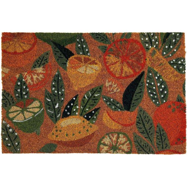 Paillasson en fibres de coco Agrumes 60 x 40 cm