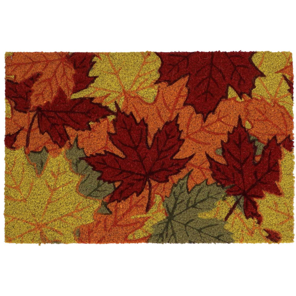Paillasson en fibres de coco Feuilles