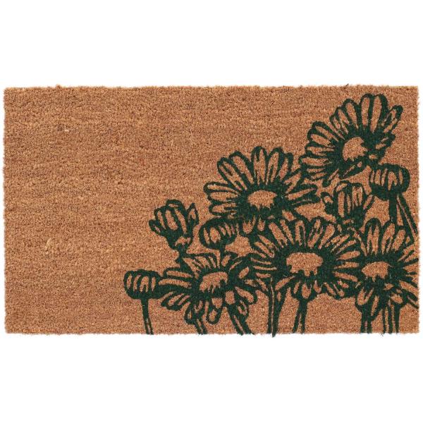Paillasson en fibres de coco Fleurs