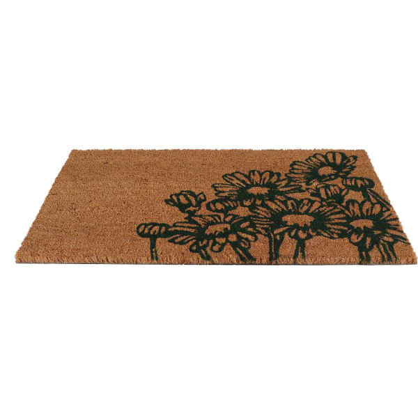 Paillasson en fibres de coco Fleurs - BEST FOR BOOTS