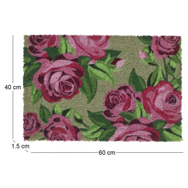 Paillasson en fibres de coco Roses - BEST FOR BOOTS
