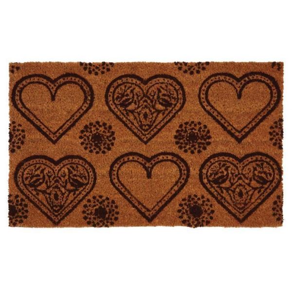 Paillasson coco intérieur extérieur 75 x 45 cm