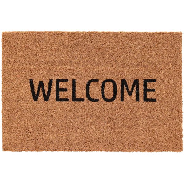 Paillasson en fibres de coco avec inscription  60 x 40 cm