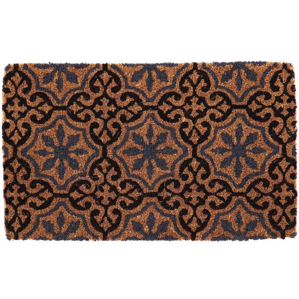 Paillasson en fibres de coco à motifs 75 x 45 cm