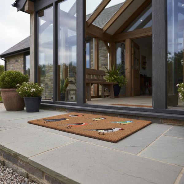 Paillasson en fibres de coco oiseaux - BEST FOR BOOTS