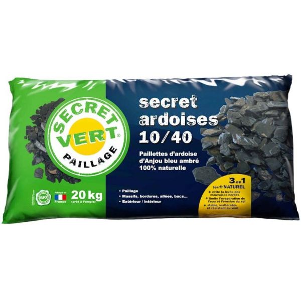 Paillis d'ardoises bleu noir - 13,90