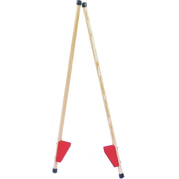 Jeu du cerceau avec baton multicolore Jardindeco