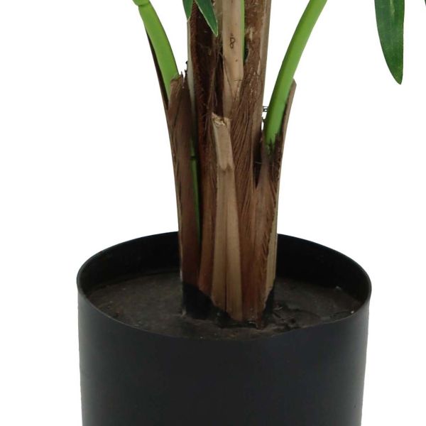 Palmier éventail artificiel 6 palmes toucher naturel 70 cm - 39,90