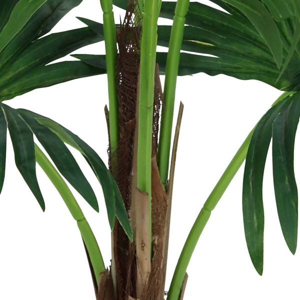 Palmier éventail artificiel 6 palmes toucher naturel 70 cm - SOV-0165