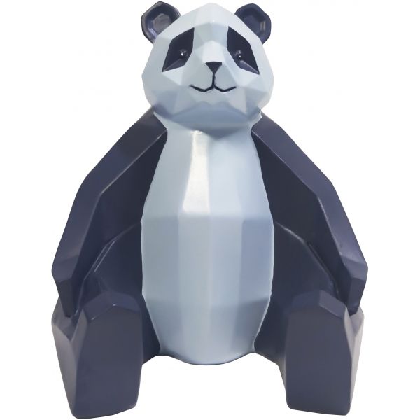 Panda en résine bicolore Origami