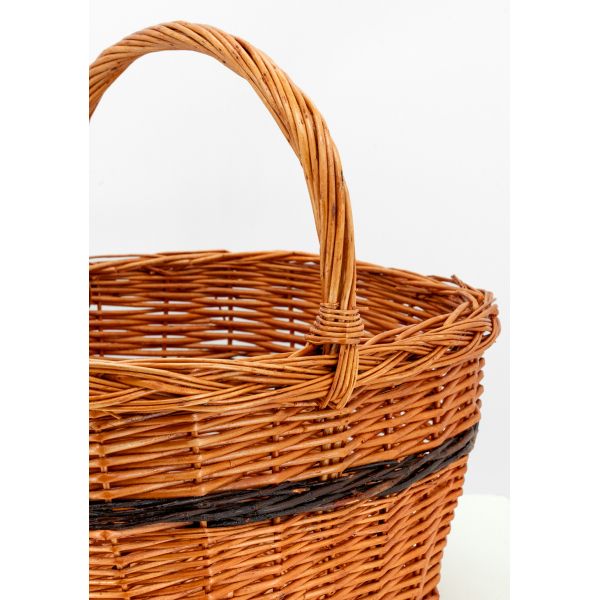 Panier Lucette en osier buff - AUB-6239