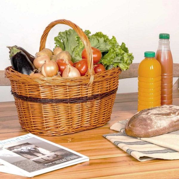 Panier Lucette en osier buff - AUBRY GASPARD