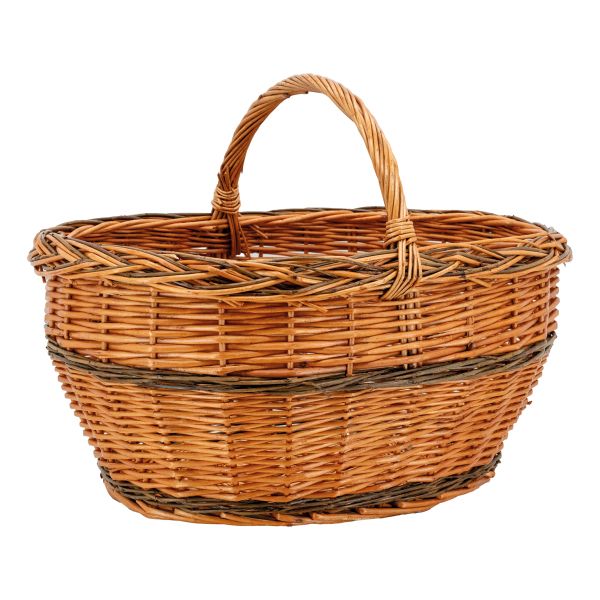 Panier Lucette en osier buff