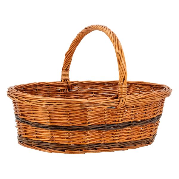 Panier Lucette en osier buff