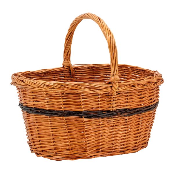 Panier Lucette en osier buff