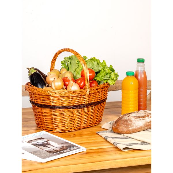 Panier Lucette en osier buff - AUBRY GASPARD