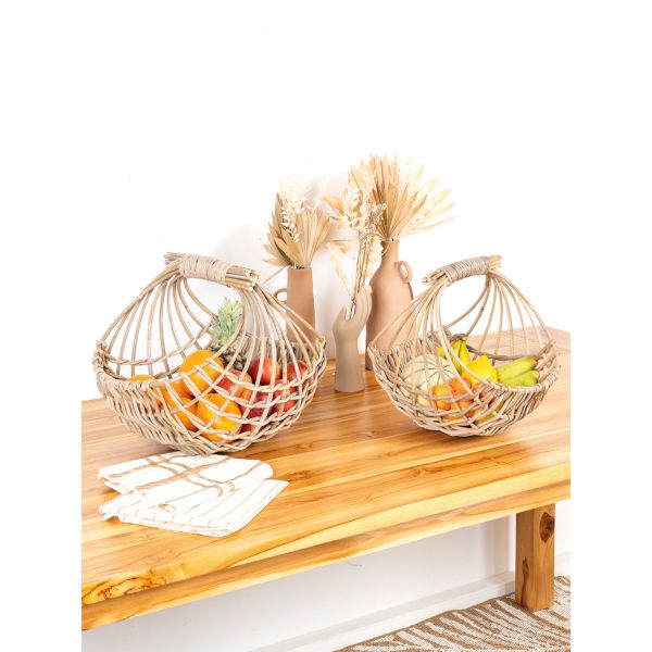 Panier arrondi ajouré en poelet - AUB-4202