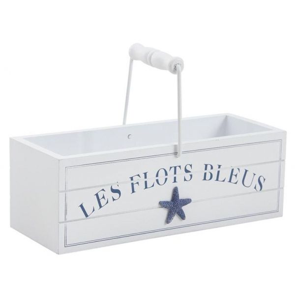 Panier en bois Les flots bleus