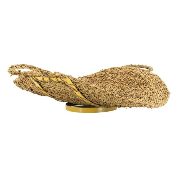 Panier à buche jonc et métal