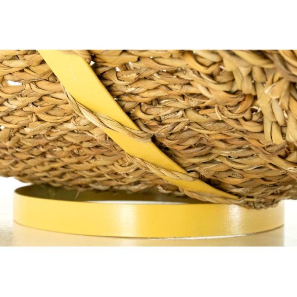 Panier à buche jonc et métal - 6