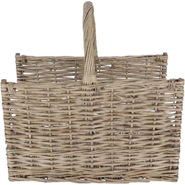 Panier à bûches en branches de saule - FANCY FLAMES
