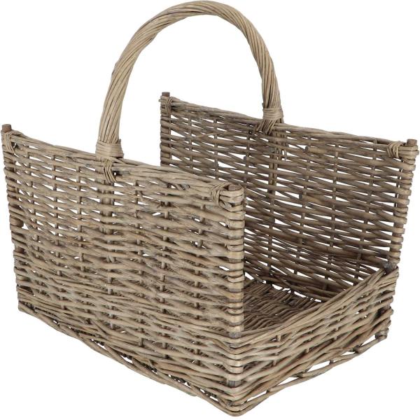Panier à bûches en branches de saule - ESS-1935