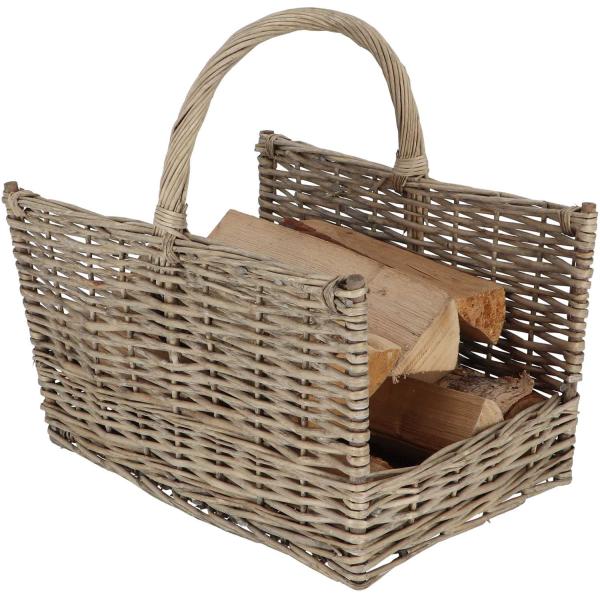 Panier à bûches en branches de saule - 6