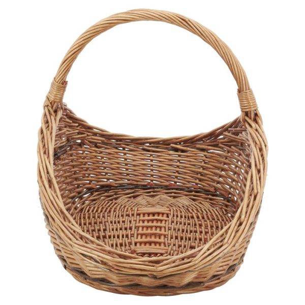 Panier à bûches en osier buff - AUB-6162