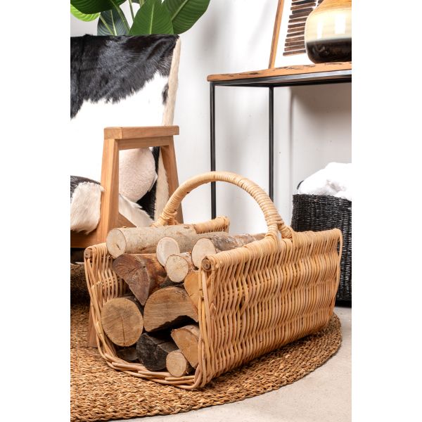 Panier à bûches en poelet - AUBRY GASPARD