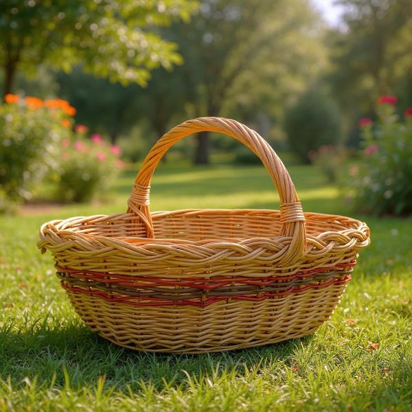 Panier à champignons en osier buff - AUBRY GASPARD