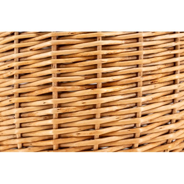Panier à couvercle pivotant en osier clair - 5