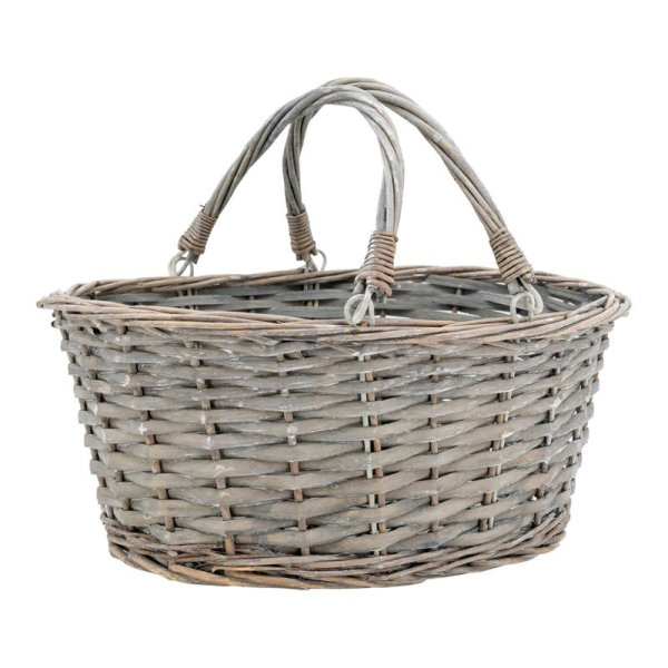 Panier en éclisse grise