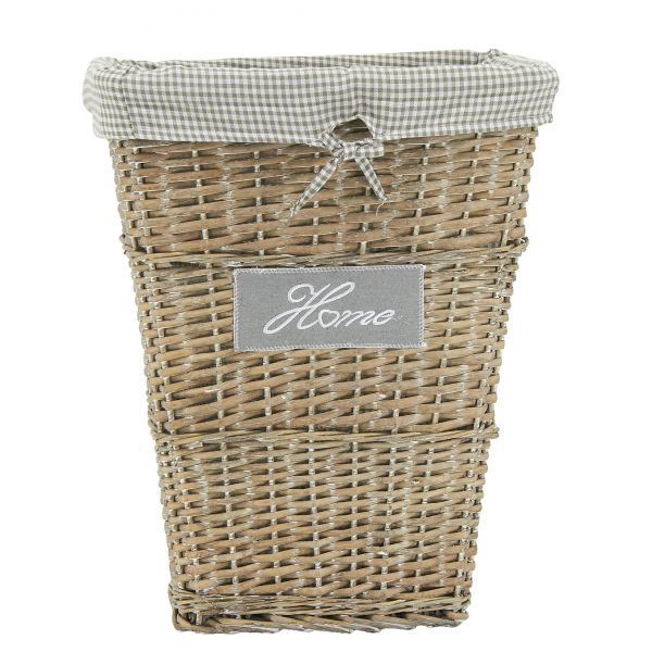 Panier à linge Home en osier et coton - AUBRY GASPARD