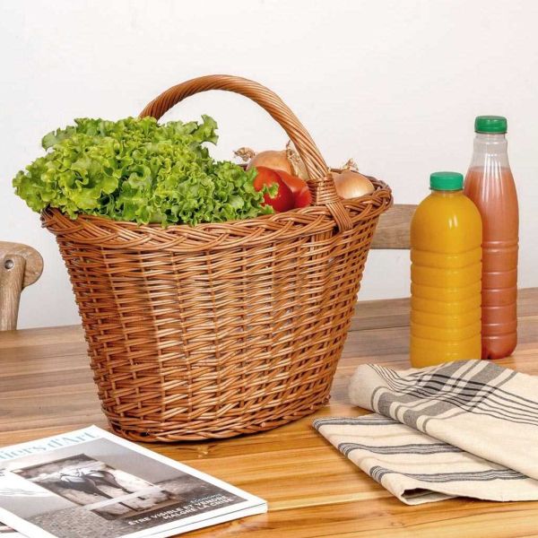 Panier de marché en osier buff - AUBRY GASPARD
