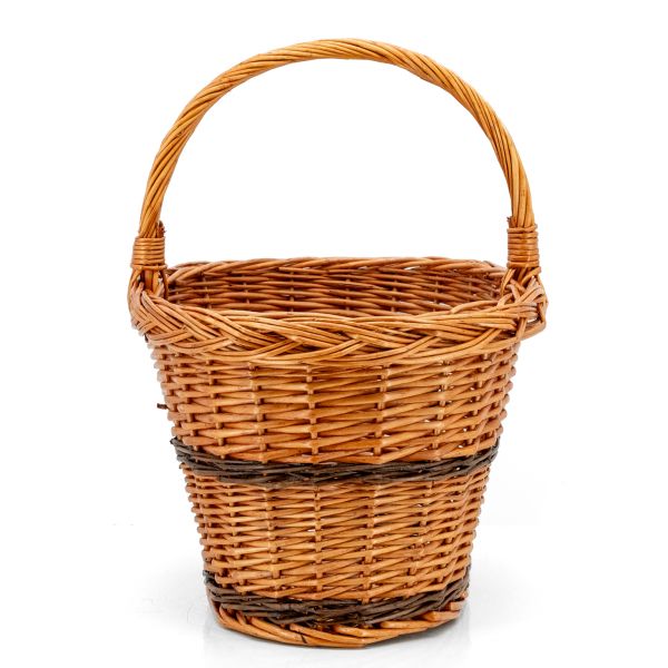 Panier de marché en osier buff - 5